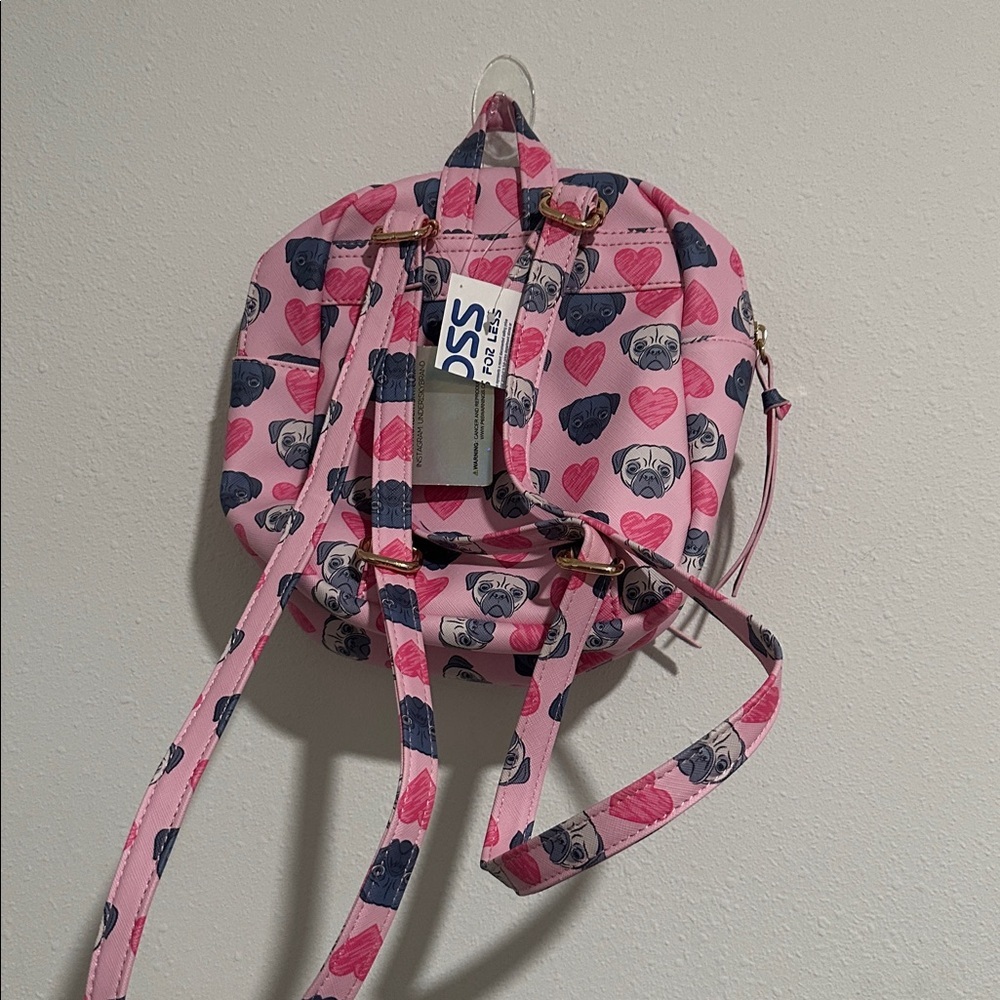 Pink Pug Backpack - Picture 3 of 4